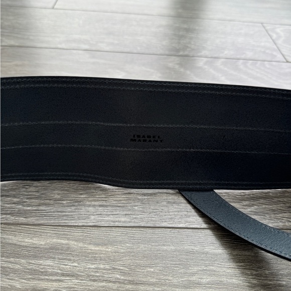 ISABEL MARANT NWT Navy Moshy Knot Leather Wrap Belt size 95 - Picture 6 of 15